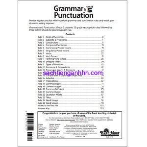 Grammar & Punctuation Grade 5a