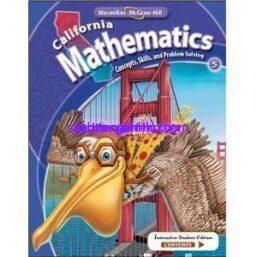 California Mathematics Concepts Skills and Problem Solving Grade 5