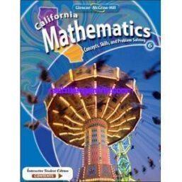 California Mathematics Concepts Skills and Problem Solving Grade 6